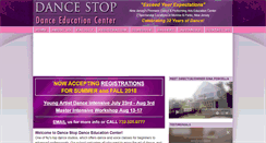 Desktop Screenshot of dancestoponline.com