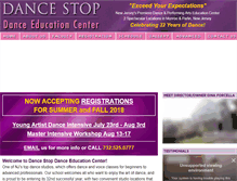 Tablet Screenshot of dancestoponline.com